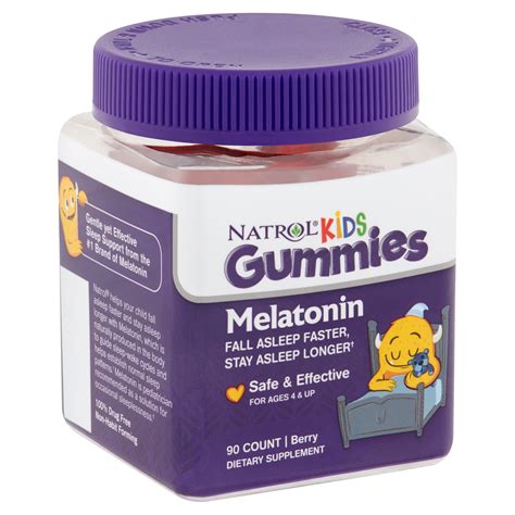 Natrol Kids Berry Melatonin Gummies, 90 count - Walmart.com - Walmart.com