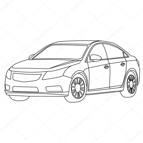 Car outline vector Stock Vector Image by ©attaphongw #21777151