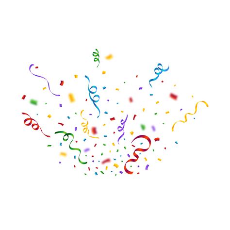 Colorful confetti isolated on transparent background. Confetti PNG illustration for festival ...