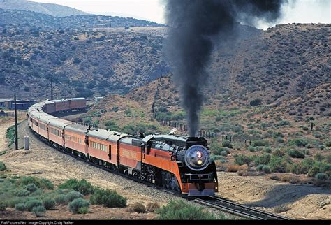 SP 4449 Southern Pacific Railroad Steam 4-8-4 at Vincent, California by Craig Walker | Railroad ...