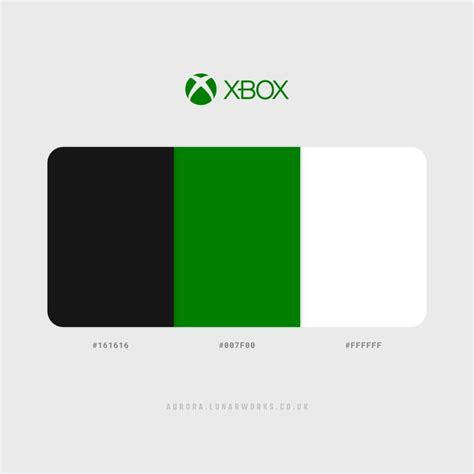 Xbox Color Palette | Logo color schemes, Color palette design, Flat color palette