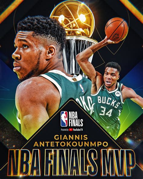 Giannis Antetokoumpo wins 2021 Bill Russell NBA Finals MVP Award