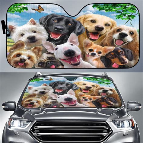 Funny Dogs Car Auto Sun Shade