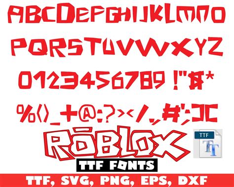 Roblox Font Svg Roblox Font Roblox Svg Roblox Roblox Etsy Images And ...