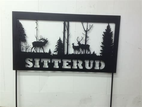 Hand Crafted Personalized Metal Yard Sign by Metal Works Store ...