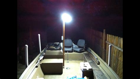 Building LED light post for my boat for night fishing, all details ...