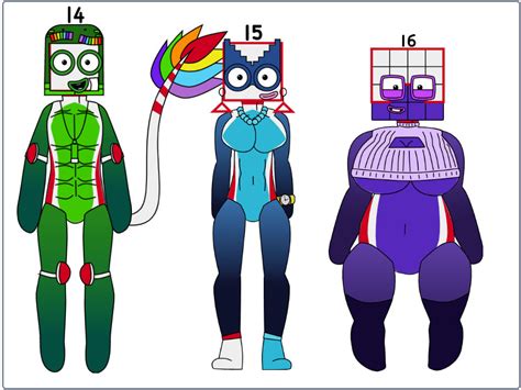 Numberblocks Fifteen and Friend 2 Anthro Scratch by Jazzzeh51 on DeviantArt