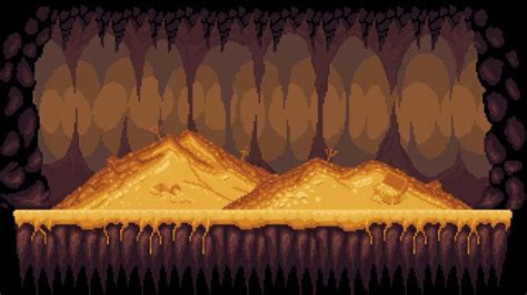 Pixel Art - Treasure Cave #Sponsored #, #sponsored, #Art#Pixel#Treasure#Environments | Pixel art ...