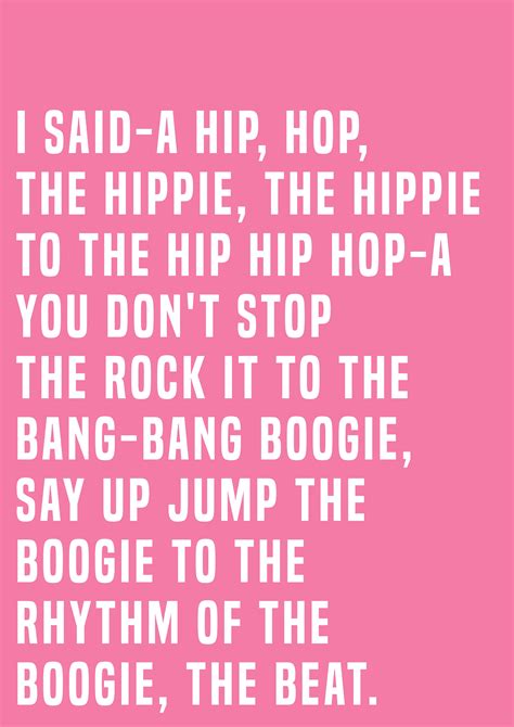 Rappers Delight Song Lyrics Print Hip Hop Lyrics Bold Print | Etsy