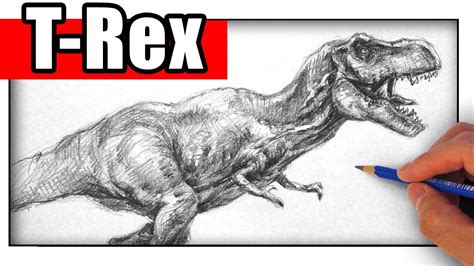 How To Draw A Realistic Dinosaur For Beginners