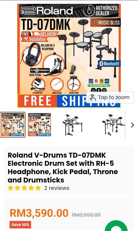 ROLAND TD07DMK ELECTRONIC DRUM SET, Hobbies & Toys, Music & Media, Musical Instruments on Carousell