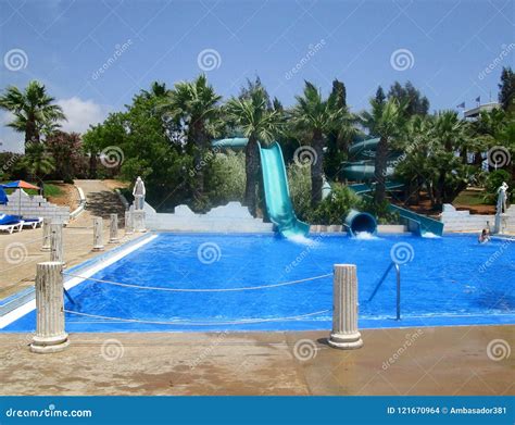 Water Park in Ayia Napa, Cyprus Editorial Stock Image - Image of attraction, holiday: 121670964