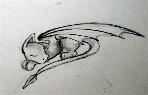 Sleeping baby dragon drawing | Draken tekeningen, Schattig, Tekenen