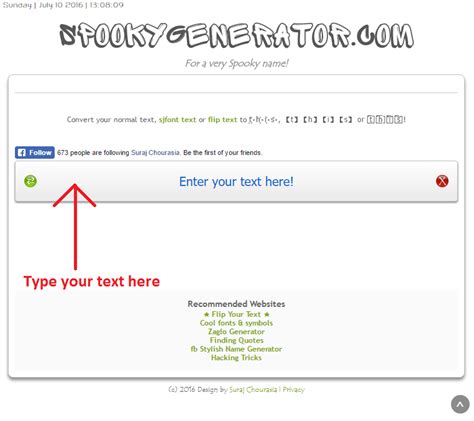 How to use Spooky Text Generator - SjFont