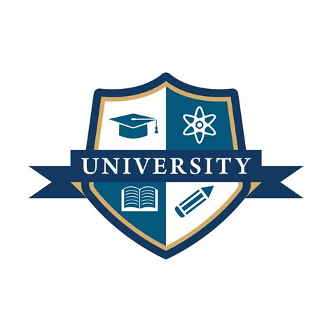 University college school badge logo design vector image. Education badge logo design ...