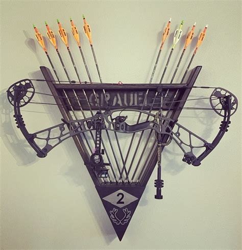 Custom Archery Bow Rack Wall Mount for Compound Traditional | Etsy