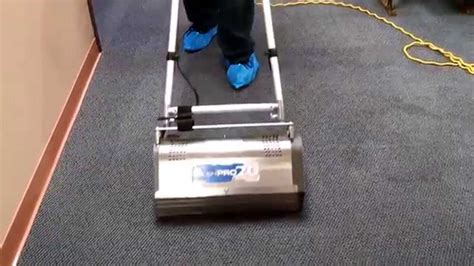 Dry carpet cleaning - YouTube