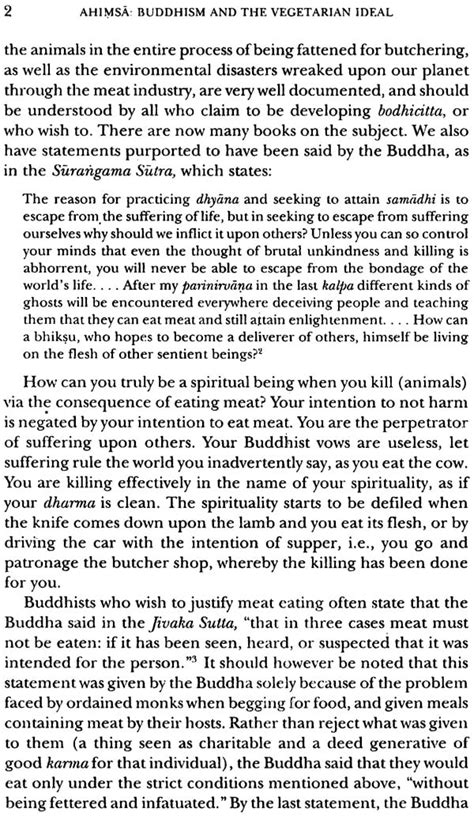 Ahimsa : Buddhism and the Vegetarian Ideal