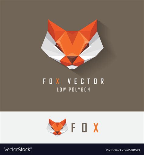 Fox business logo design Royalty Free Vector Image