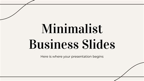 Slides comerciais minimalistas | Google Slides e PPT