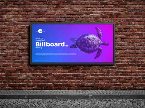 Free Street Wall Advertisement Billboard Mockup Design - Mockup Planet