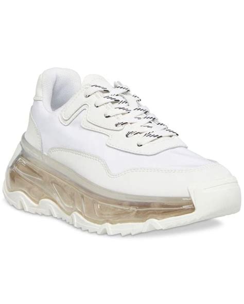 Steve Madden Leather Blatant Chunky Lace-up Sneakers in White | Lyst Canada