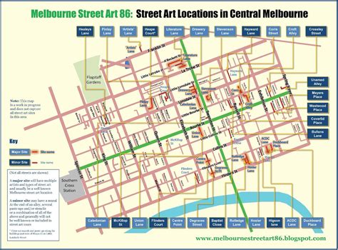 Melbourne street map - Melbourne road map (Australia)