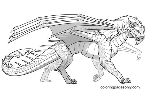 Beastwing Dragon Coloring Page - Free Printable Coloring Pages