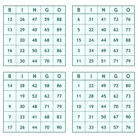 Bingo Numbers 1 75 - 10 Free PDF Printables | Printablee