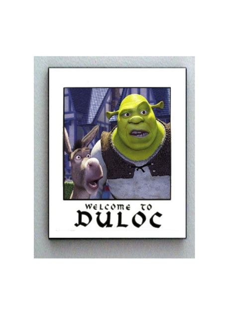 Shrek and Donkey Welcome To Duloc prop color print Limited Edition ...