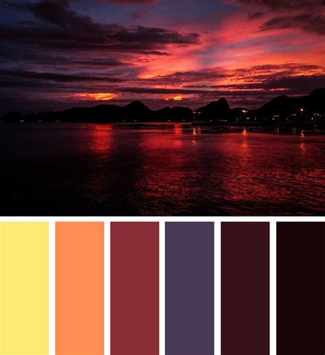 Pin by Sylwia Całka on colors | Color schemes colour palettes, Sunset color palette, Sunset colors