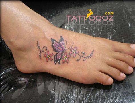 Butterfly Tattoo Foot Designs