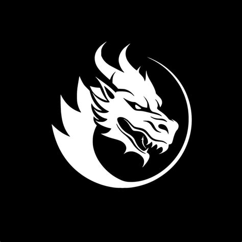 Dragon - Minimalist and Flat Logo - Vector illustration 25738504 Vector Art at Vecteezy