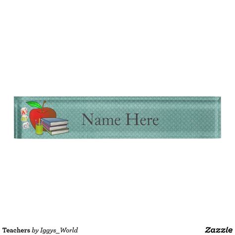 Teachers Name Plate | Zazzle | Teacher name plates, Teacher name, Name ...