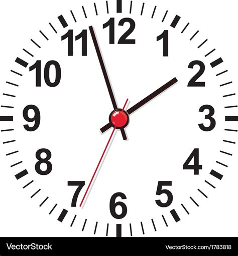 Clock face Royalty Free Vector Image - VectorStock