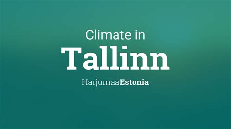 Climate & Weather Averages in Tallinn, Estonia