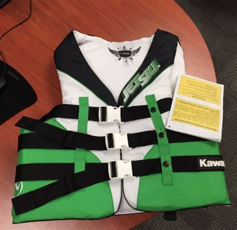 Purchase KAWASAKI JET SKI 3 Buckle Nylon Vest - Life Jacket pfd watersports- XL in Cocoa ...