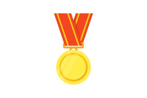 Golden Medal Vector Cartoon. Winners Tro Graphic by pch.vector · Creative Fabrica