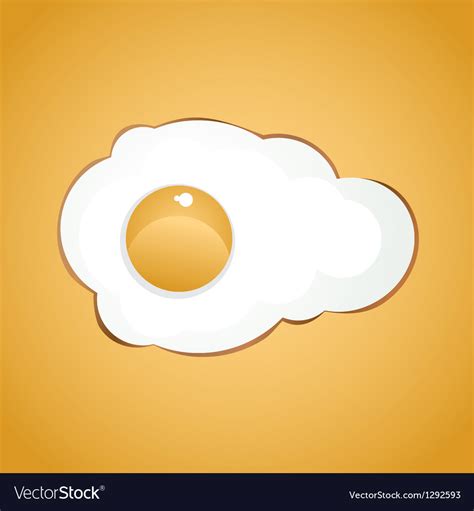 Fried egg Royalty Free Vector Image - VectorStock