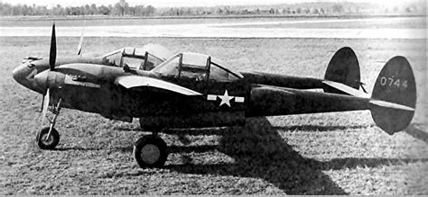 Lockheed 222 RP-38 Lightning. A P-38 with a second cockpit in the left boom from 1944. : r ...