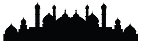 Mosque Silhouette Or Masjid Transparent | Download PNG Image