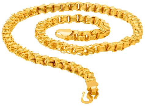 Buy 24K Gold Plated Premium Quality Chain for Men & Boys Online at Low ...