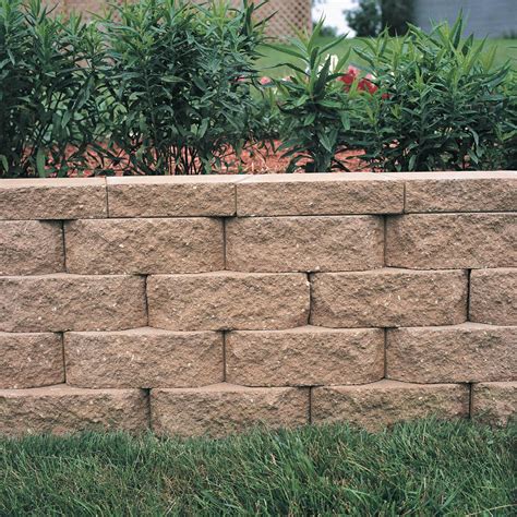 Tan - 11.75 - Retaining Wall Blocks - Wall Blocks - The Home Depot