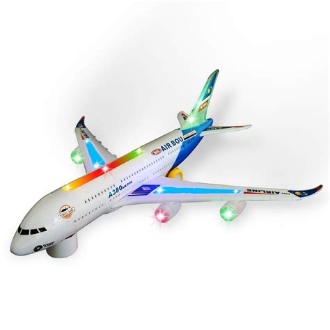 Toys for Boys Kids Airplane Plane Self Driving Airbus with Lights and ...