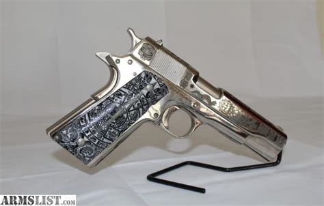 ARMSLIST - For Sale: Custom Engraved M1911 A1-FS