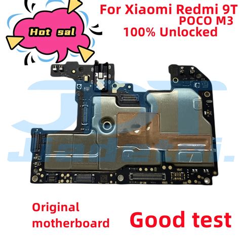 Unlocked For Xiaomi Redmi 9T/POCO M3 Motherboard Original 128GB For Redmi 9T/POCO M3 Logic Board ...