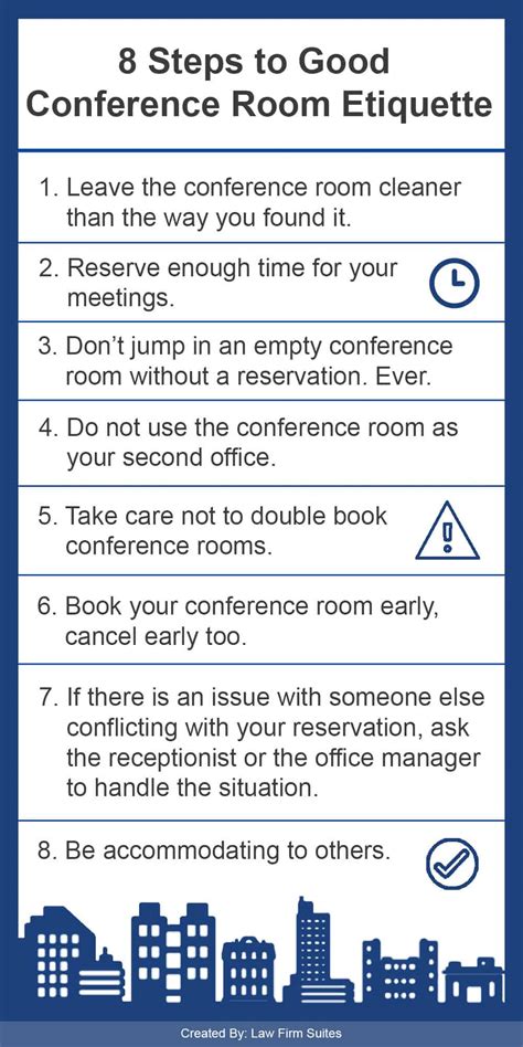 8 Steps to Good Conference Room Etiquette | Law Firm Suites