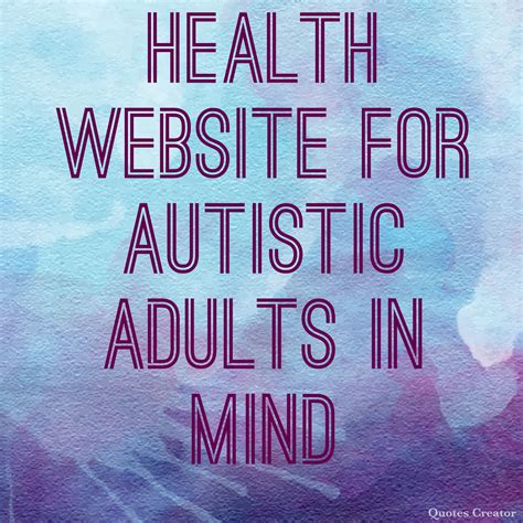 Website to assist autistic adults and their caregivers on things such as staying healthy ...