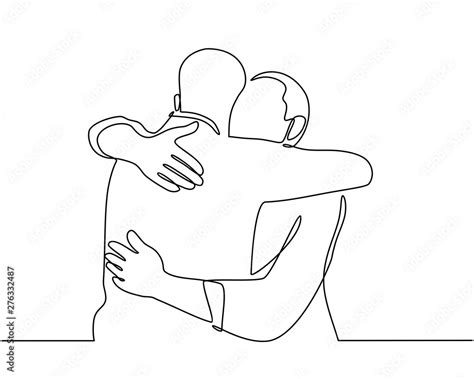 Drawing Of People Hugging