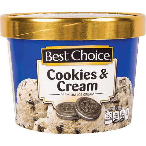 Best Choice Cookies & Cream Ice Cream | Ice Cream | Fishers Foods